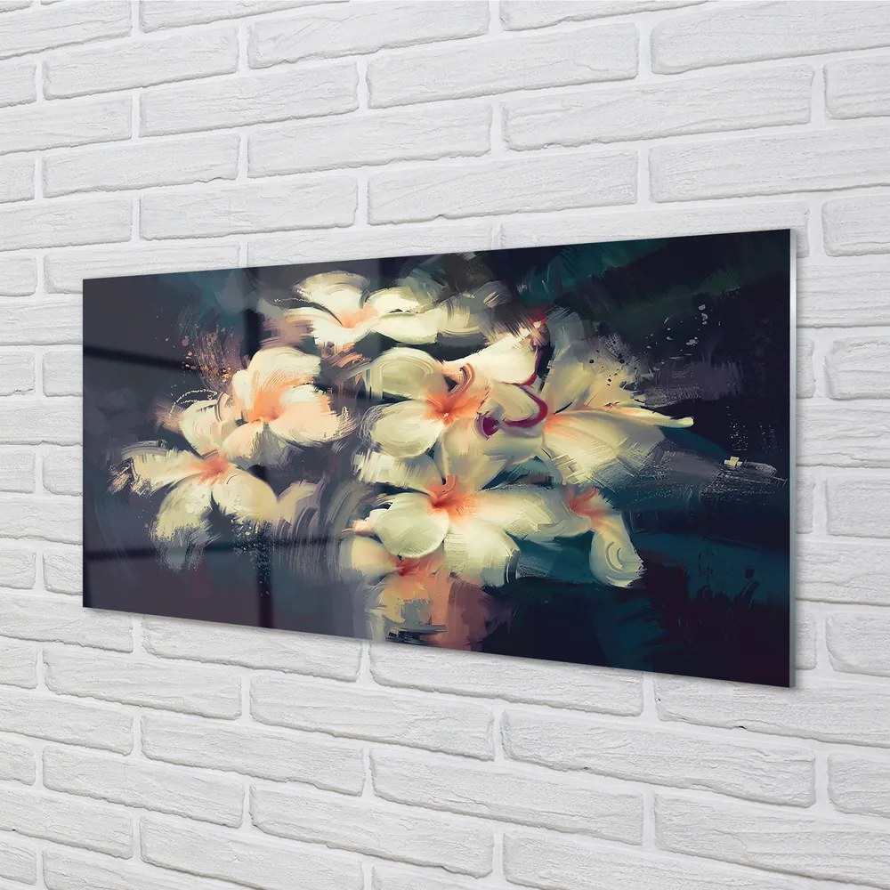Nástenný panel  obraz kvetín 120x60 cm