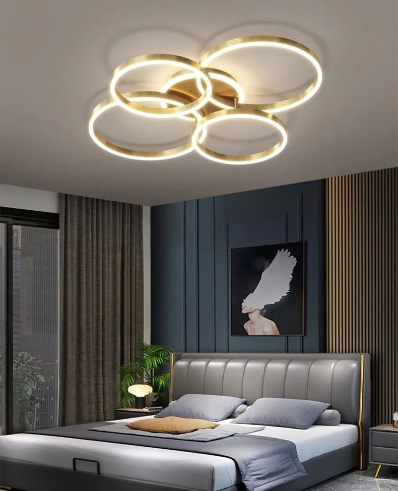 Toolight Toolight, LED stropné svietidlo APP1057-C, zlatá, OSW-08884