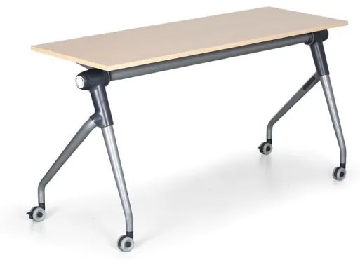 Stôl so sklopnou doskou TRAINING PLUS, 1450x450 mm,  breza