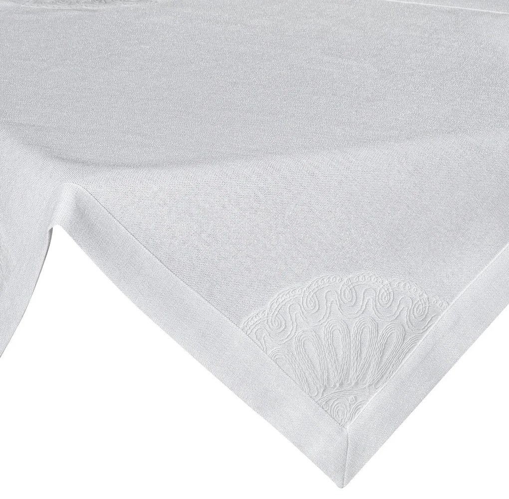 OBRUS BRENDA 85X85 CM BIELY