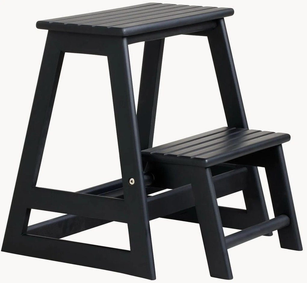 Skladací stupienkový rebrík z mahagónového dreva Skala