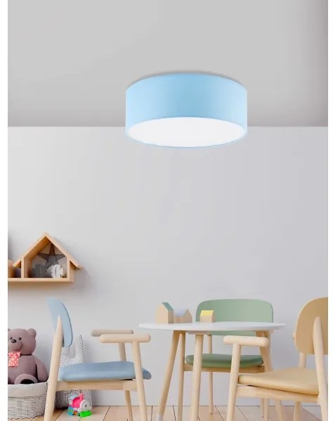 Detské stropné svietidlo RONDO KIDS 4xE27/15W/230V modrá