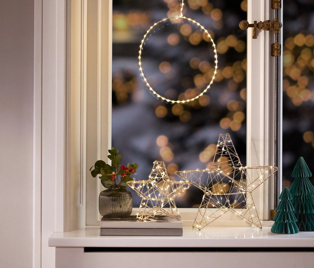 Exteriérový LED kruh, visiaci