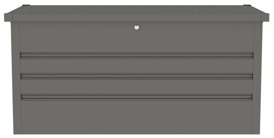G21 Záhradný box Denver 400 L, metalický šedý plechový PE63900851