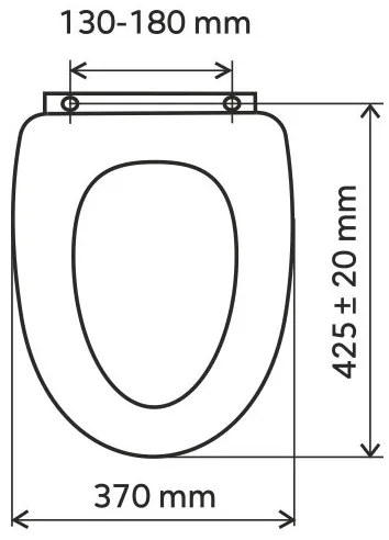 FERRO - WC sedátko duroplast/biela