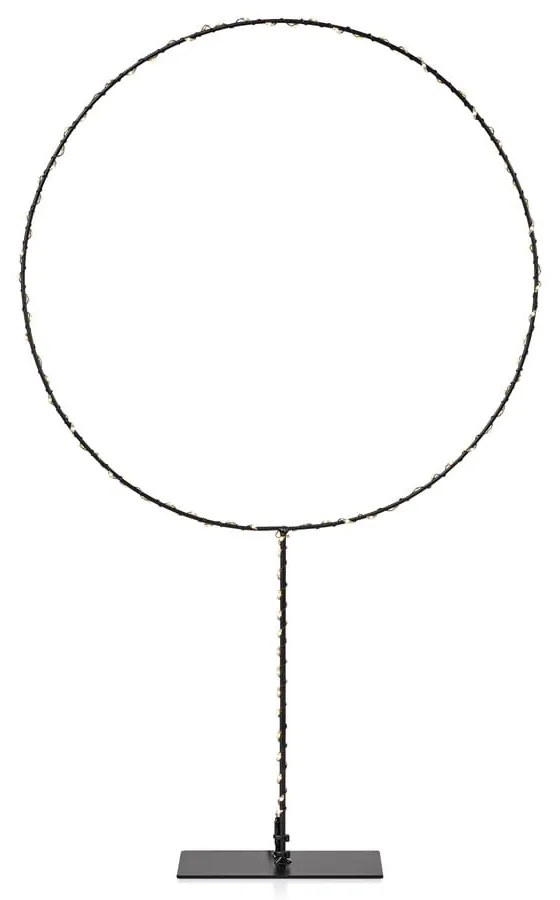 Čierna vianočná svetelná dekorácia Markslöjd Alpha Circle