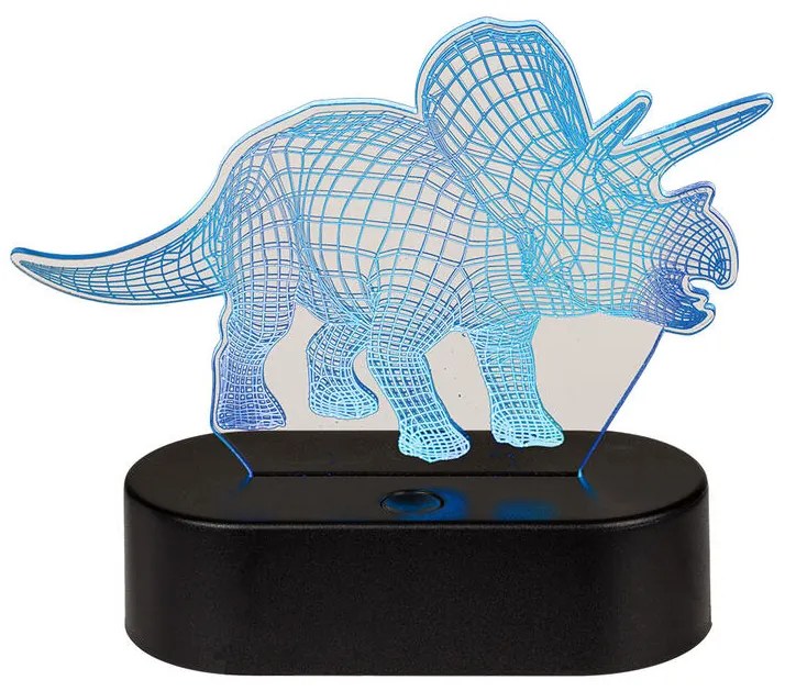 Detská lampička 3D TRICERATOPS