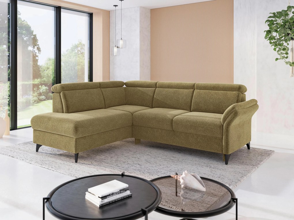 XXXLutz ROHOVÁ SEDAČKA, textil, olivovozelená Sit & More - Sedačky - 00014402582H