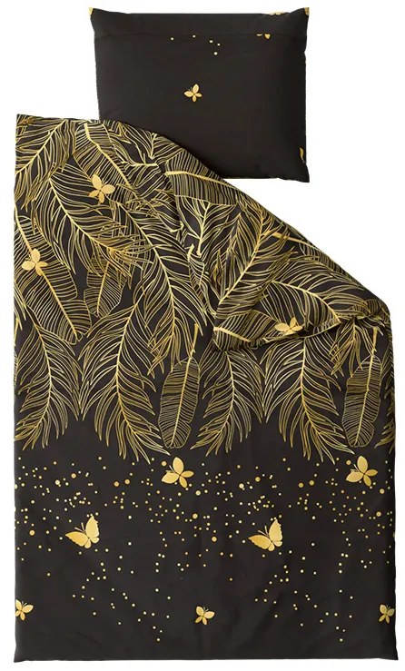 Obliečky z mikrovlákna VISATA čierne Rozmer obliečky: 70 x 80 cm | 140 x 200 cm