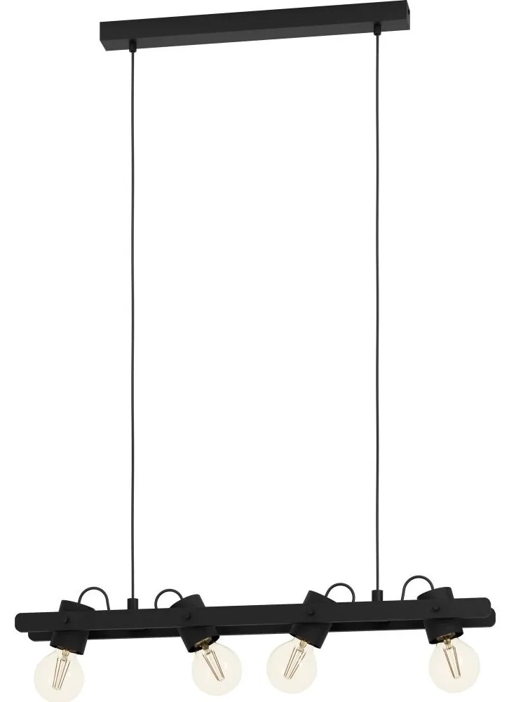 Eglo 43848 - Luster na lanku PLIMSOLL 4xE27/15W/230V