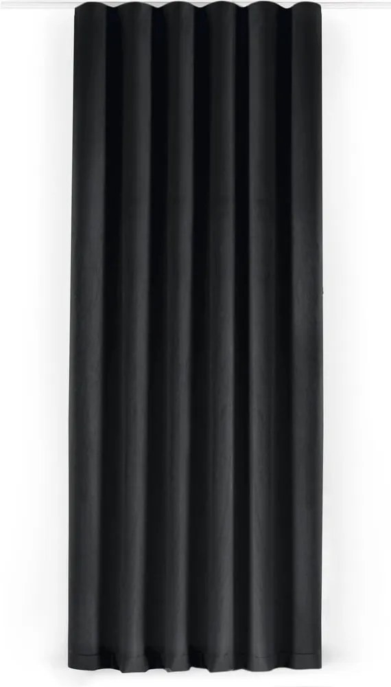 Čierny zamatový dimout záves 265x175 cm Velto – Filumi