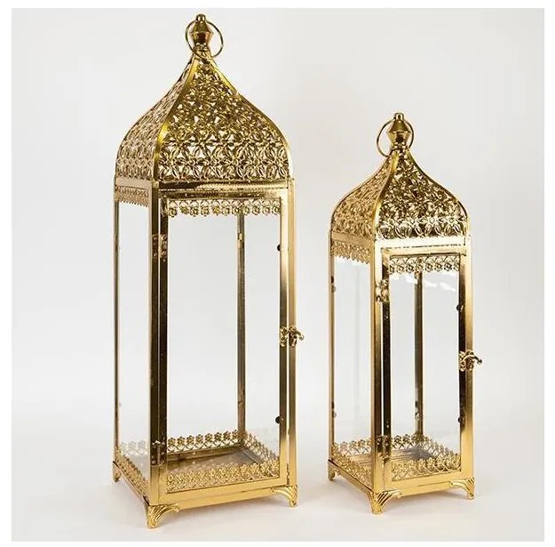 SADA 2x Lucerna zlatá