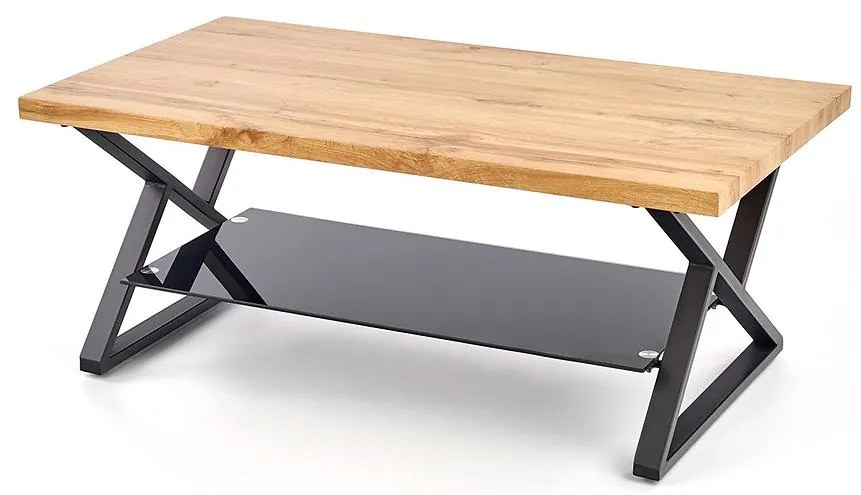 Konferenčný stolík Xena dub prírodný / čierny