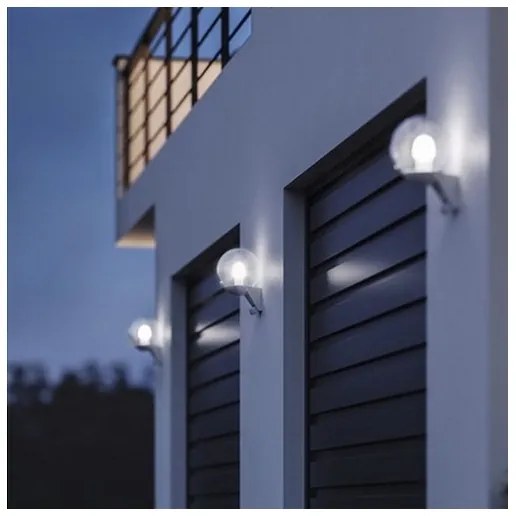 STEINEL 005917- Vonkajšie nástenné svietidlo so senzorom L585S 1xE27/60W biela IP44