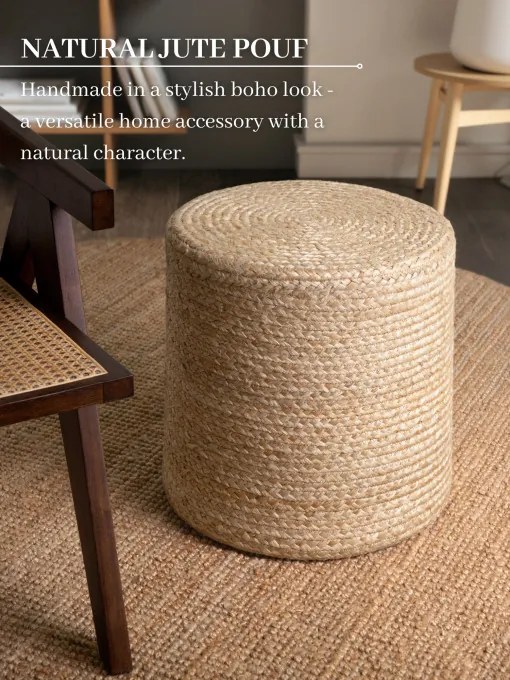 Taburetka Hanse Home Looma naturálna / zlatá