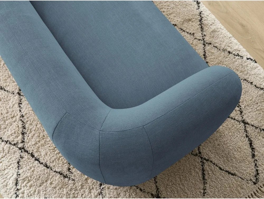 Modrá ženilková pohovka 160 cm Celine – Bobochic Paris