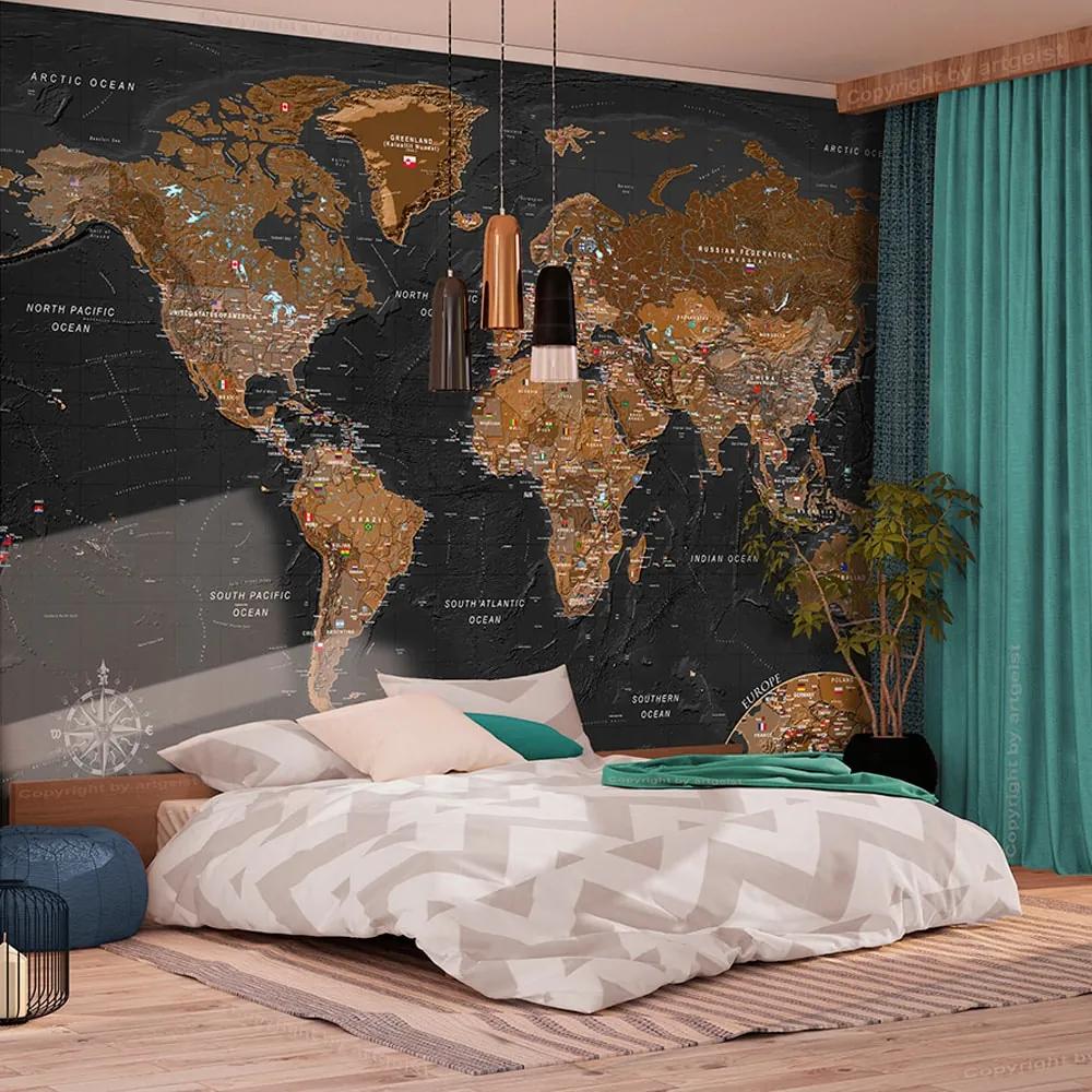 Fototapeta štýlová mapa sveta - World: stylish Map