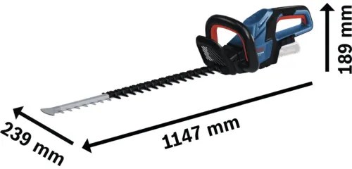 Aku nožnice na živý plot BOSCH Professional GHE 18V-60 bez aku a nabíjačky