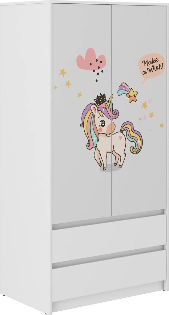 Wooden Toys Detská skriňa B-9 Jednorožec Rainbow