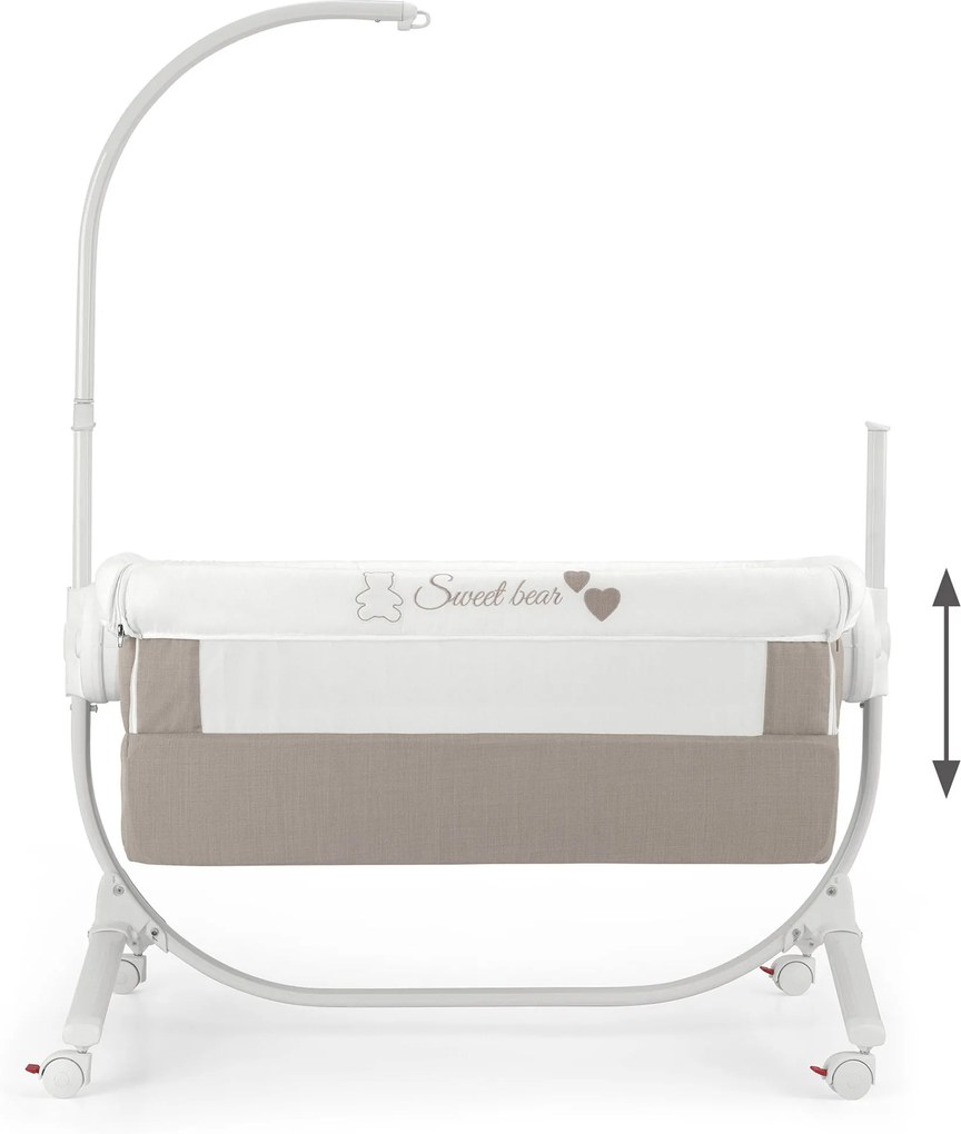 AD Detská postieľka k posteli CAM sivá Farba: Sivá