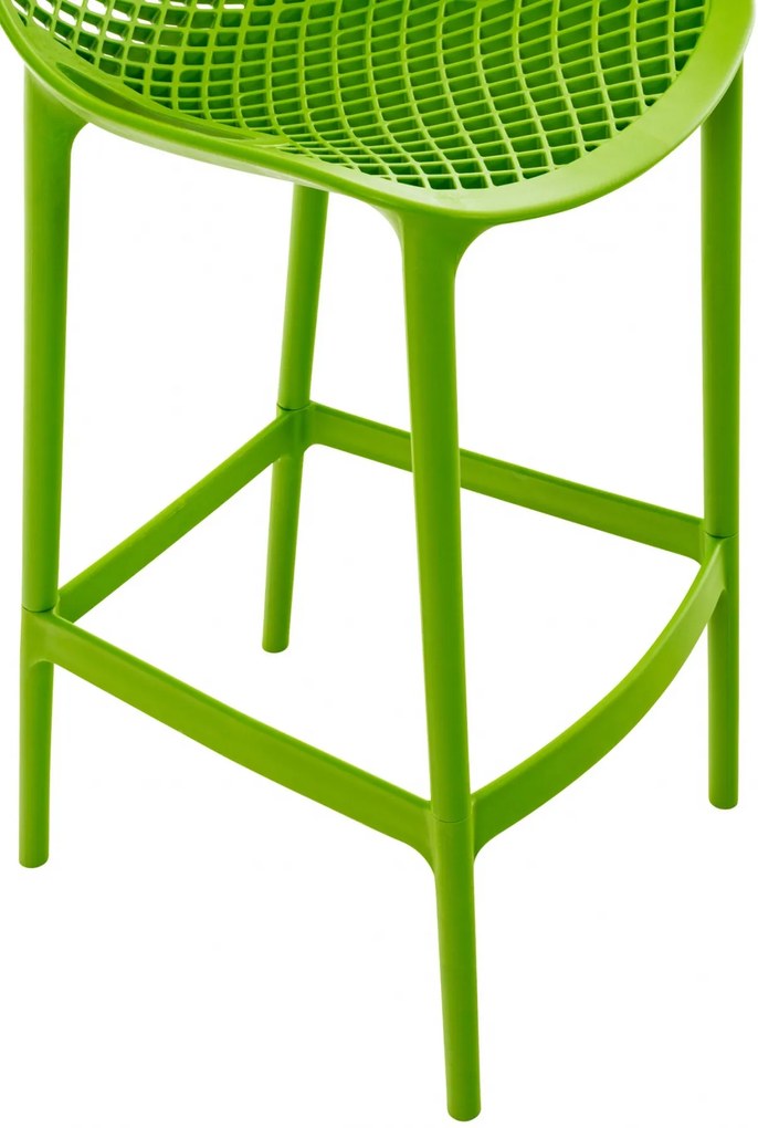 Plastová barová stolička DS10778434 - Zelená
