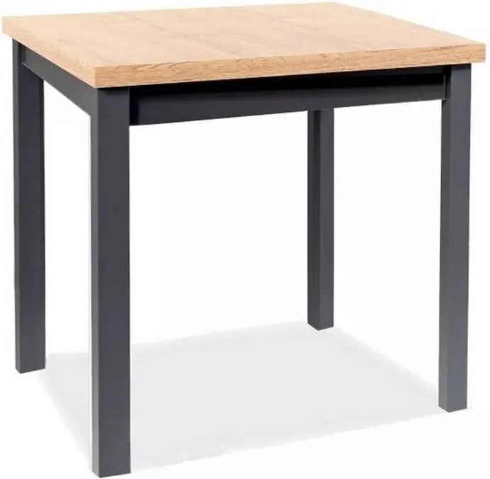 Vintino Jedálenský stôl TRONDHEIM-čierna/dub artisan