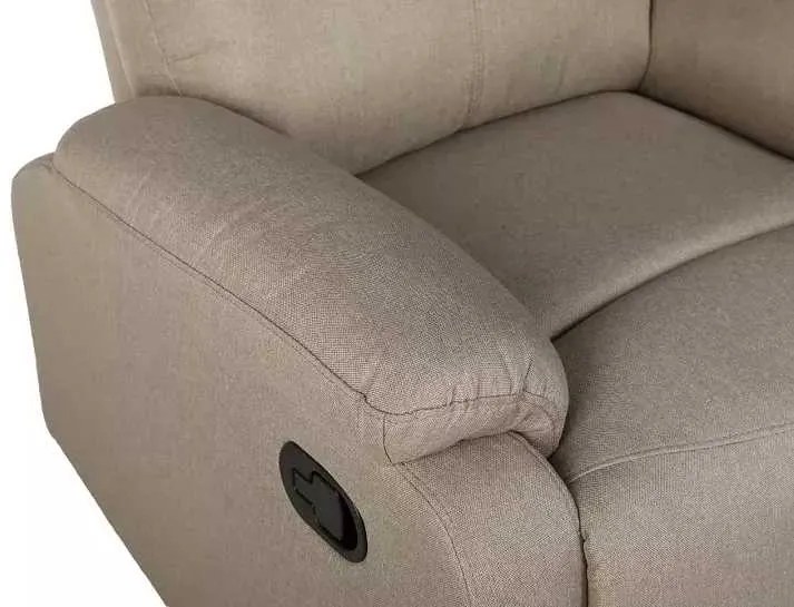 LuxuryForm DESIGN Televízne kreslo CARLOS s polohovaním - béžové