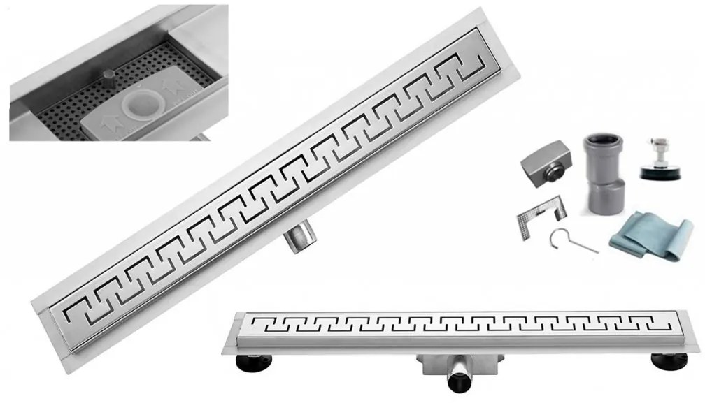 Sprchový podlahový žľab 50 cm - GREEK M5003