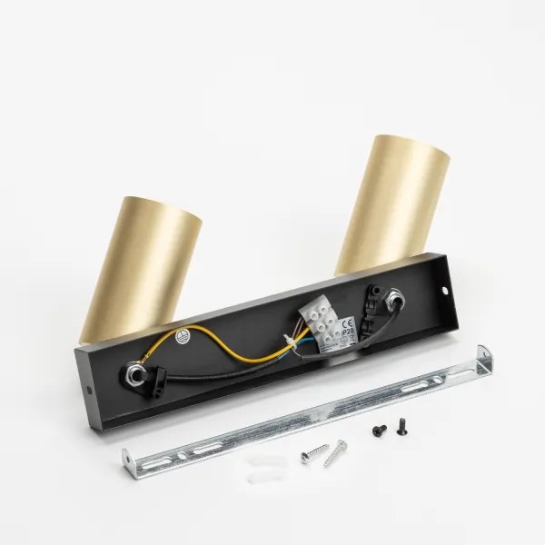 Brilagi - LED stmievateľné bodové svietidlo SELE GOLDEN 2xGU10/6,5W/230V čierna/zlatá