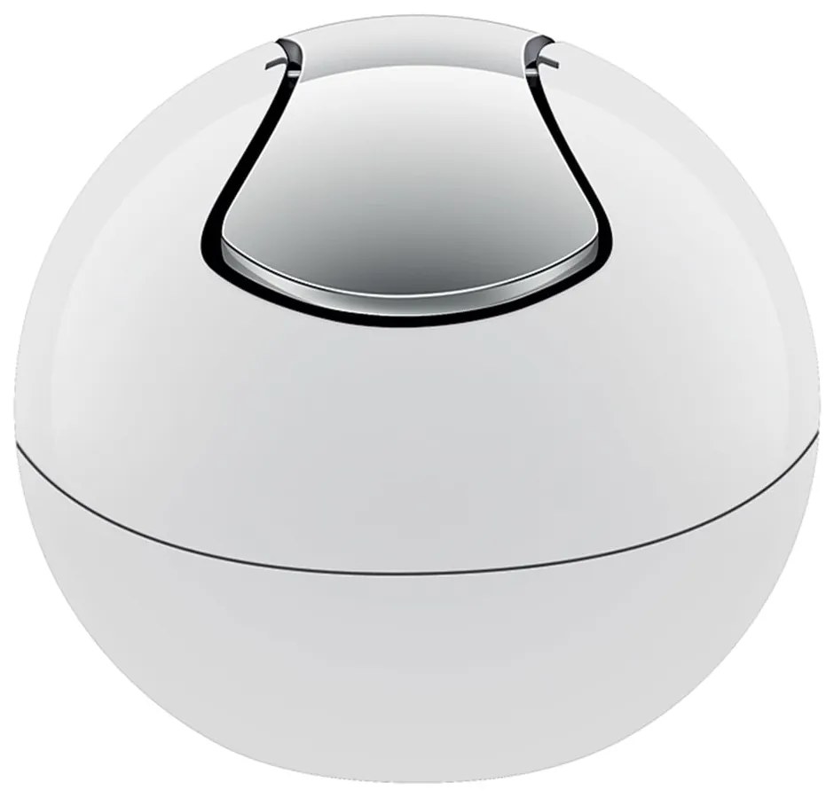 Biely plastový odpadkový kôš 1 l Bowl – Spirella