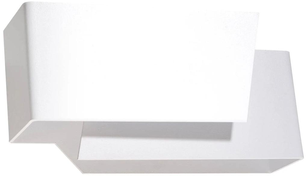 Nástenné svietidlo Piegare, 1x biele kovové tienidlo