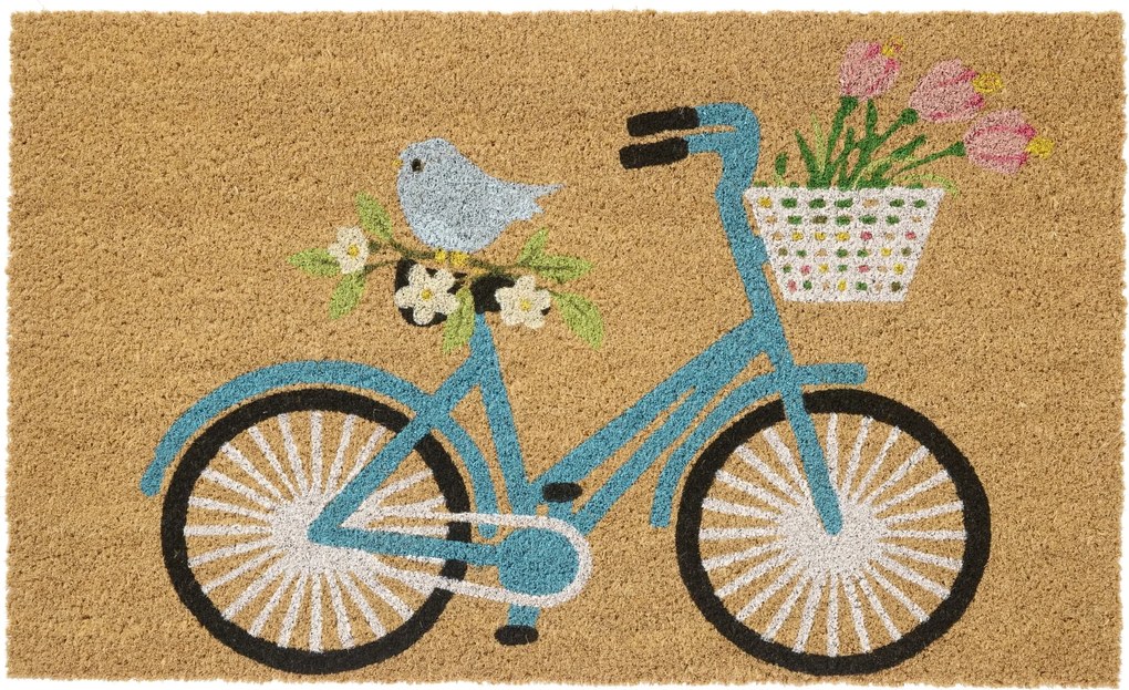 Ib Laursen Rohožka z kokosového vlákna Bicycle 45 × 75 cm
