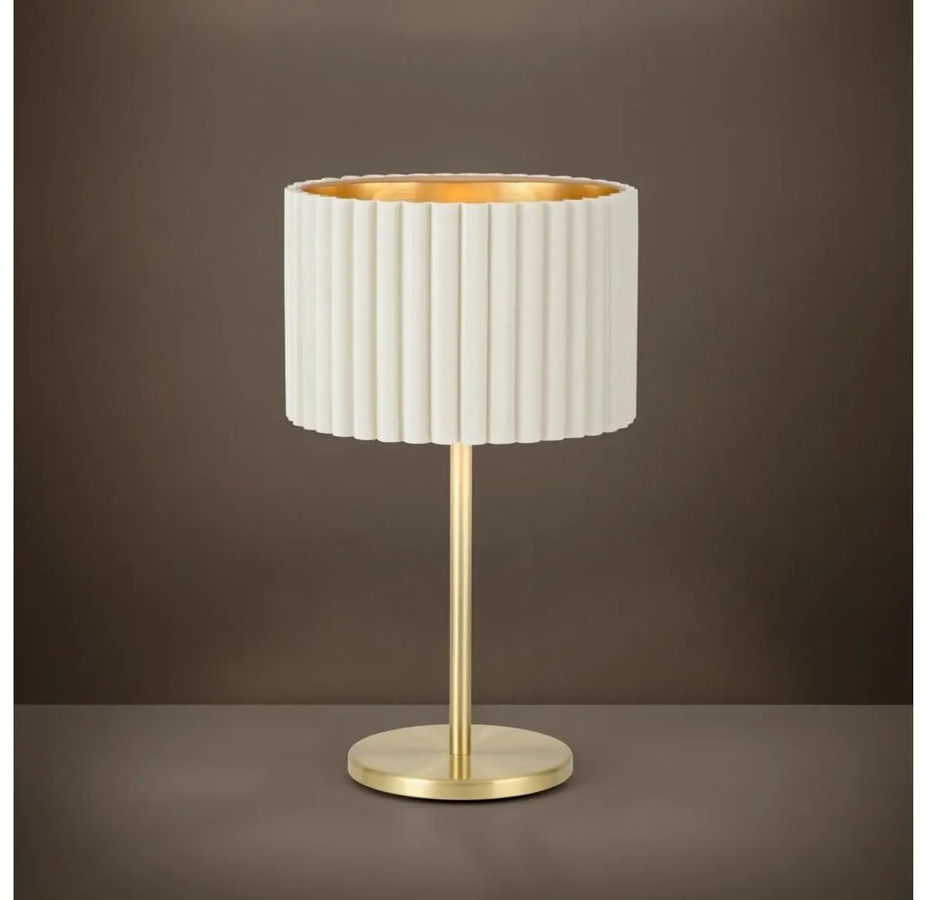 Eglo 39766 - Stolná lampa TAMARESCO 1xE27/40W/230V biela
