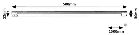 Rabalux 78026 - LED Podlinkové svietidlo so senzorom HANSON LED/8W/230V 3000K