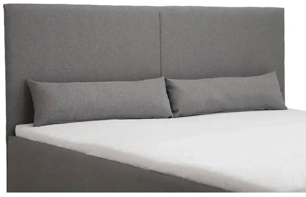 Čalúnená posteľ s úložným priestorom a matracom KARL 140 x 200 cm Žltá
