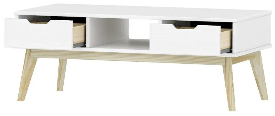 IDEA nábytok Konferenčný stolík BONITO biely lak