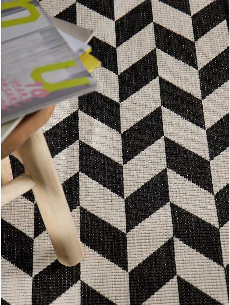 Čierny/krémovobiely vnútorný a vonkajší behúň 80x200 cm Haringey Terrick – Ted Baker