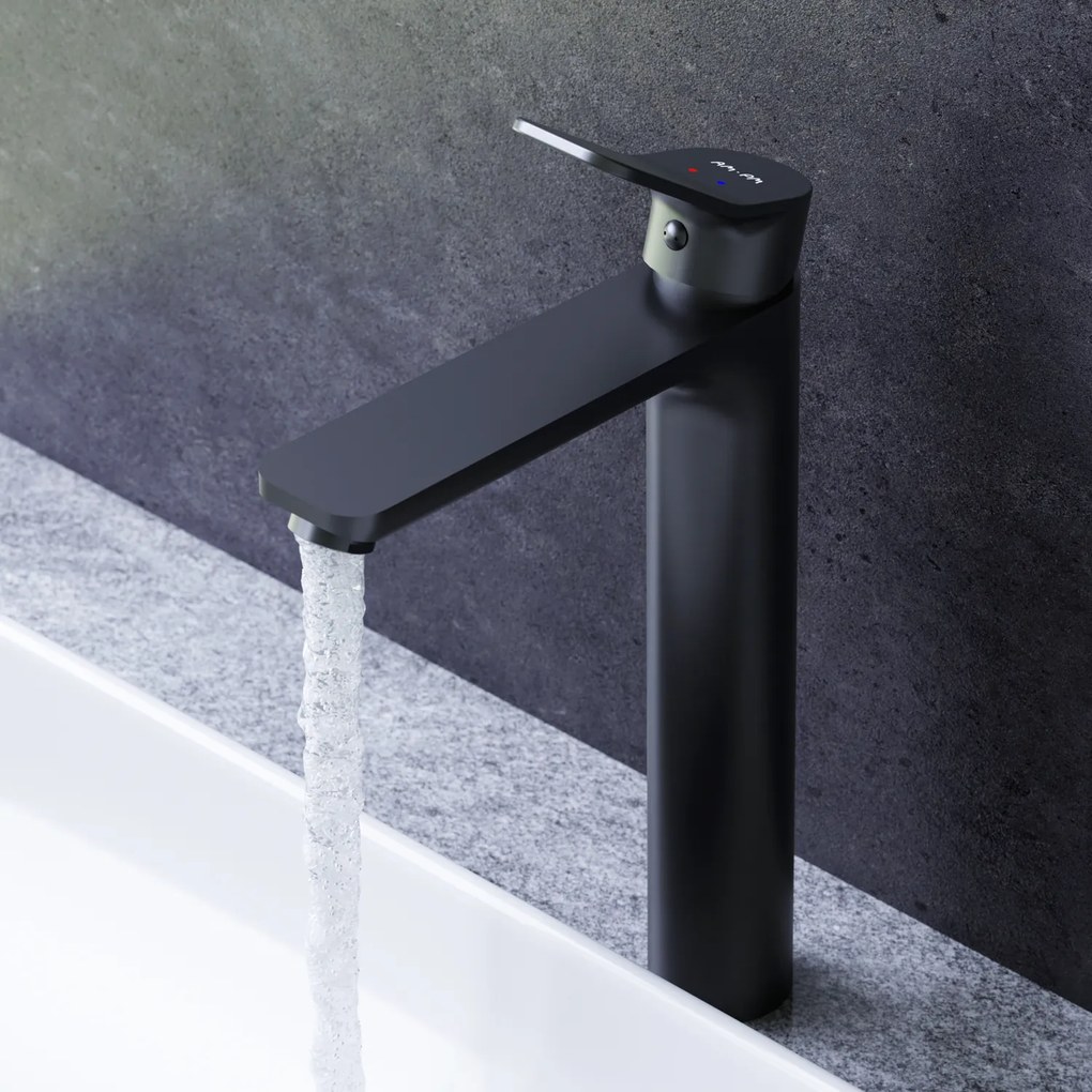 Umývadlová batéria AM.PM X-Joy FXA92022 vysoká, čierna