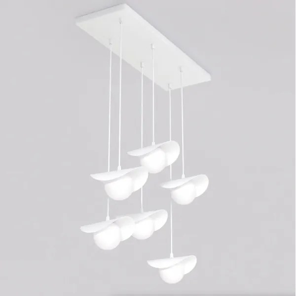 Závesné svietidlo na lanku RITUAL 6xG9/8W/230V, biela