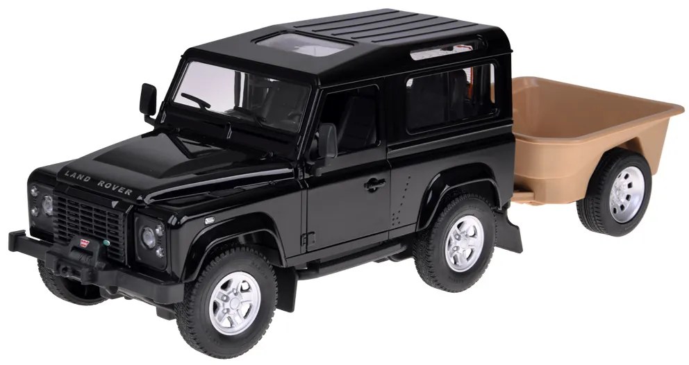 Auto na diaľkové ovládanie Rastar Land Rover Defender 1:14 so svetlami RC0712 Farba: čierna