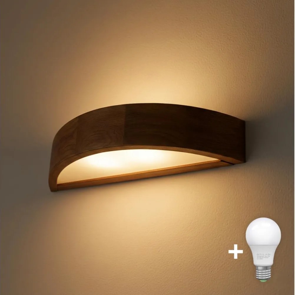 Brilagi - LED nástenné svietidlo CARVALHO 1xE27/60W/230V dub orech