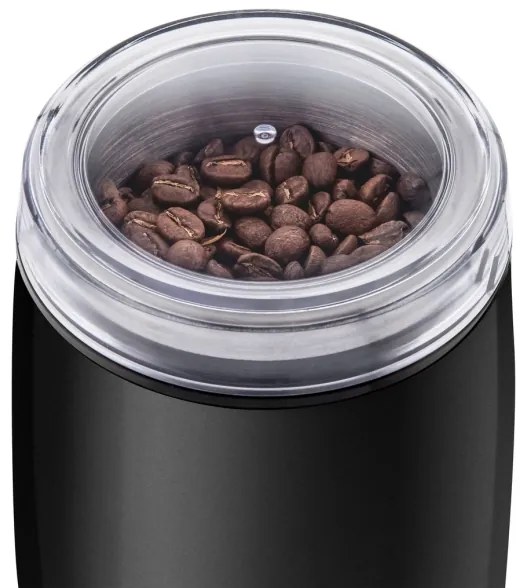 Sencor - Elektrický mlynček na zrnkovú kávu 60 g 150W/230V čierna/chróm