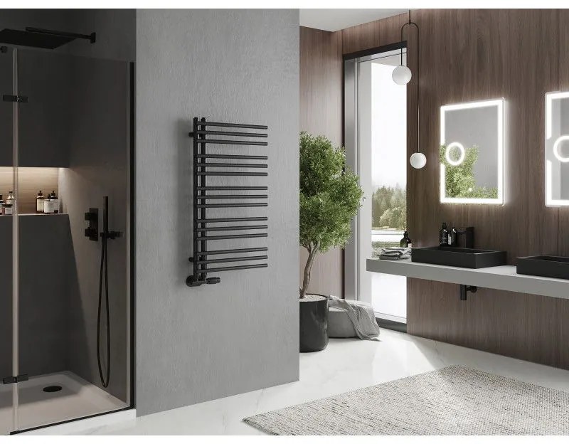 Mexen Neptun, vykurovacie teleso 900 x 500 mm, 369 W, čierna, W101-0900-500-00-70