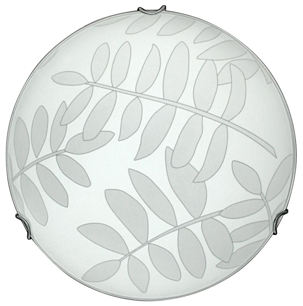 CLX Stropné / nástenné osvetlenie FABRIANO, 1xE27, 60W, 30cm, okrúhle, vzor listy