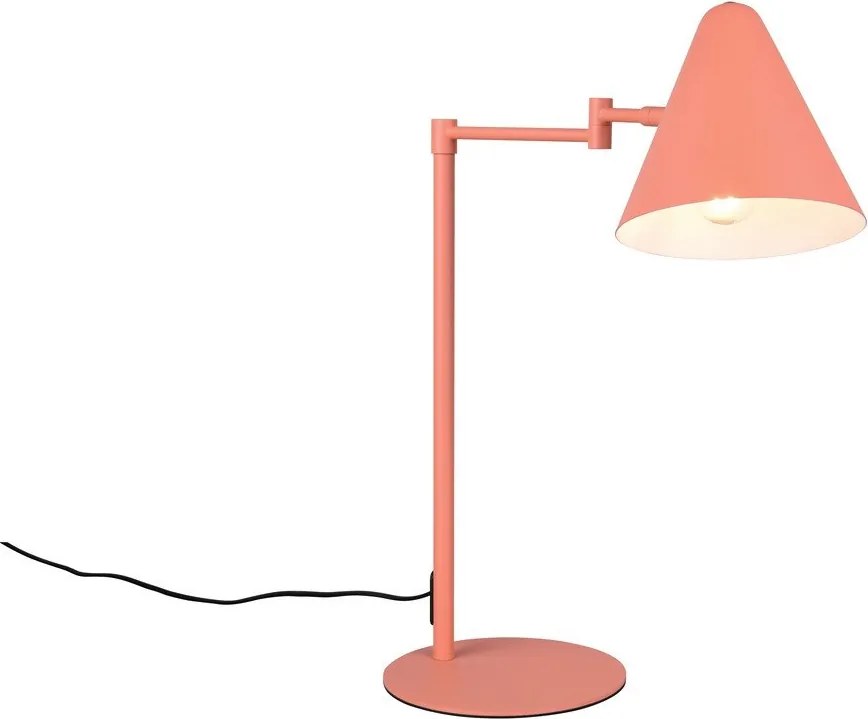 Oranžová stolová lampa s ohýbateľnou konštrukciou (výška 50,5 cm) Cosima – Trio