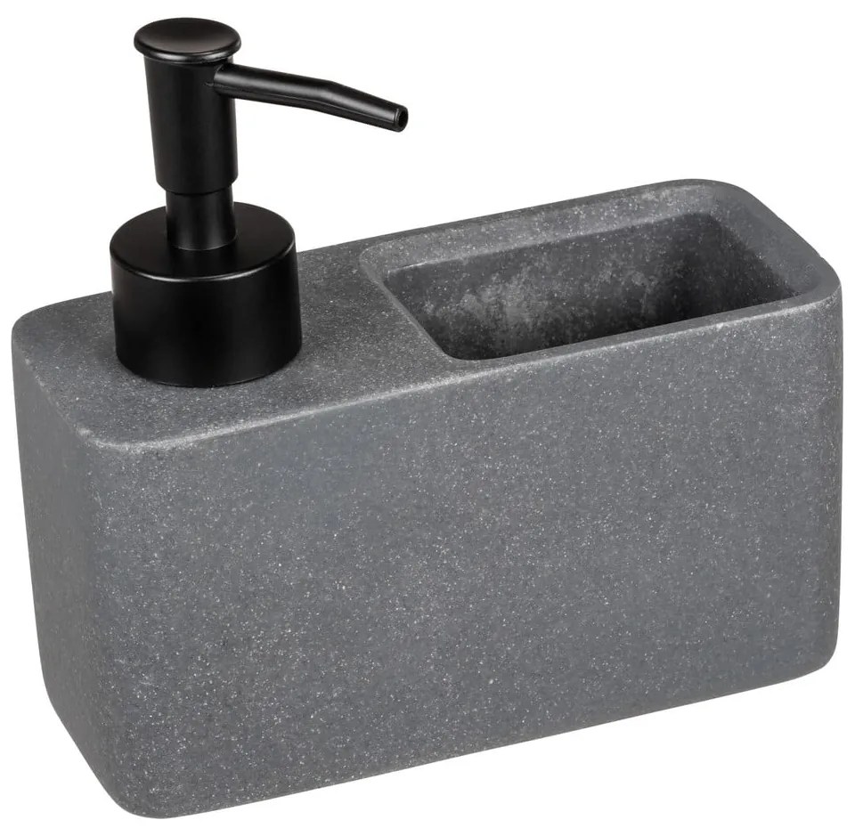Šedý dávkovač mydla z polyresinu 0.15 l Woya - Wenko