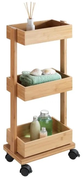 WENKO 24390100 - Regál TORTONA 18x71,5 cm hnedá/čierna