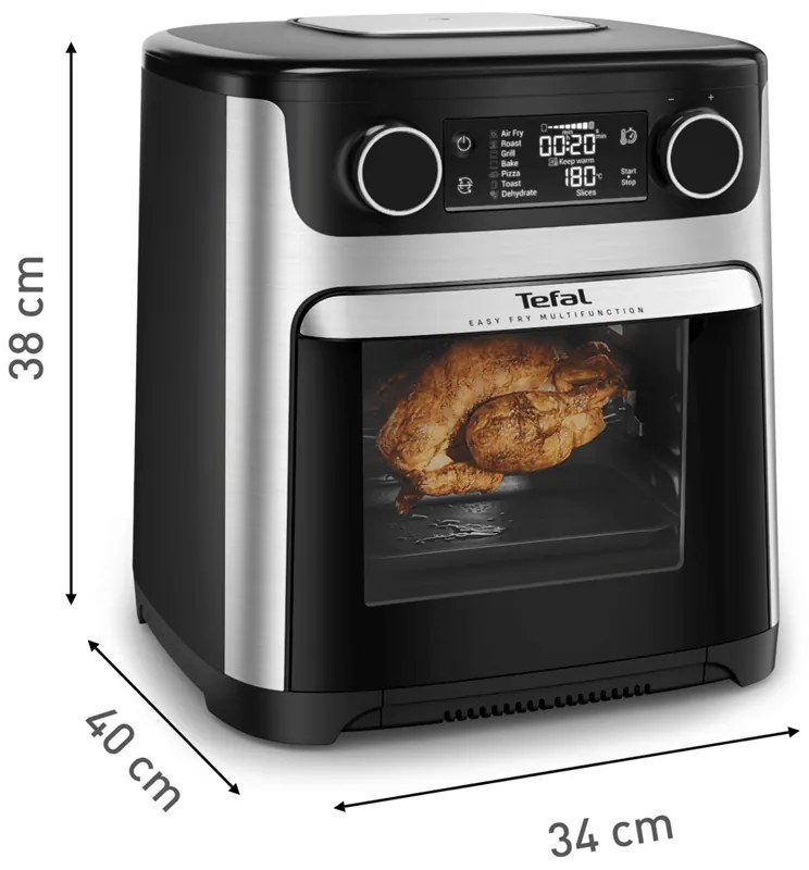 Multifunkčná teplovzdušná fritéza Tefal Easy Fry 9v1 FW556DE0 Nerezová/Čierna