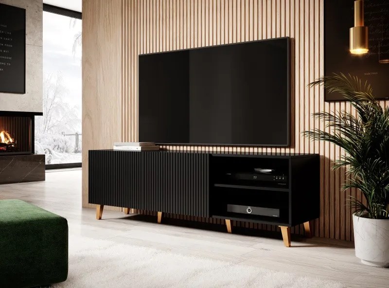 TV stolík Pafos 150 cm čierny