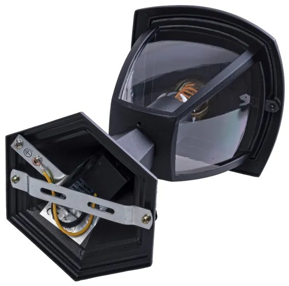 Vonkajšia lampa FOX 1xE27/40W/230V IP44 čierna